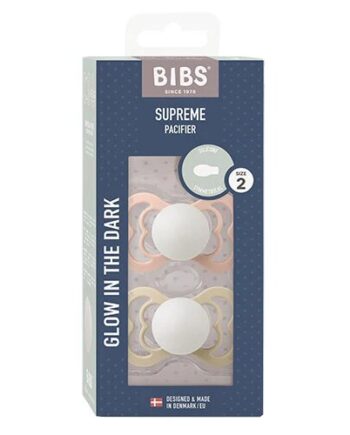 Bibs Supreme Silicone Size   Blush Glow Vanilla 1pk