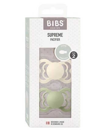 Bibs Supreme Silicone Size   Ivory Sage   Pack