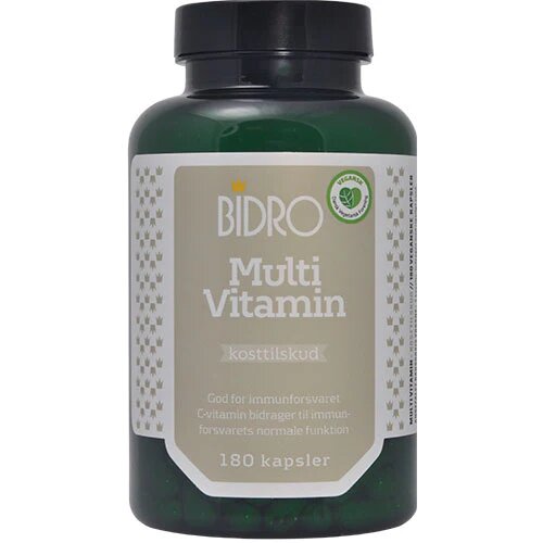 Bidro Multivitamin 180 Kapsler