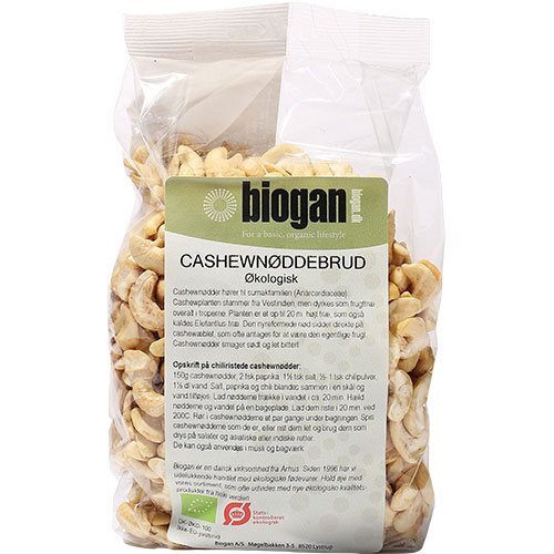 Biogan Cashewnødder   Brud   500