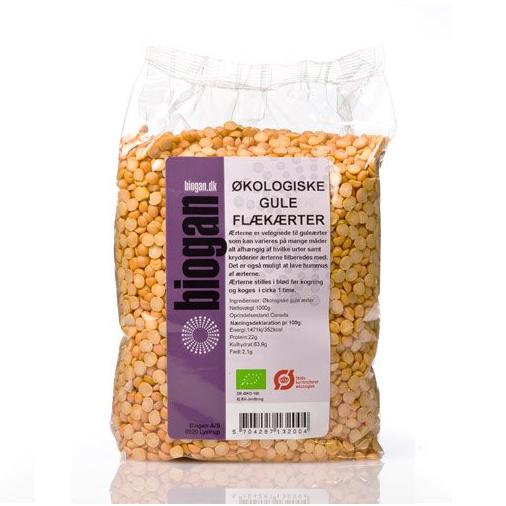 Biogan Gule Flækærter    1kg