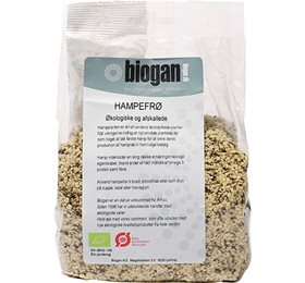 Biogan Hampefrø Afskallede   400g