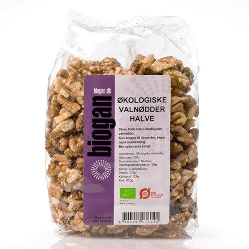 Biogan Valnødder Halve økologiske 500 Gram