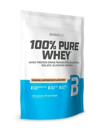 Biotech  100  Pure Whey Protein Pulver Caramel-cappuccino  454g