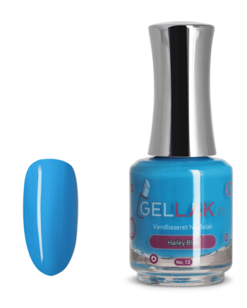 Blå Vandbaseret Neglelak    Quot Hailey Blue Quot  No  12   15 Ml   Gellak Dk