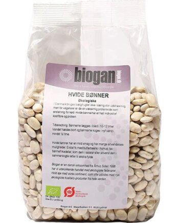 Bønner Hvide øko  750 Gram