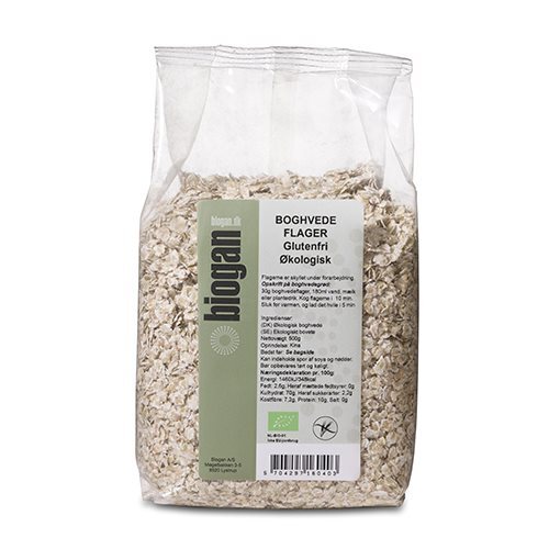 Boghvedeflager Glutenfri økologisk 500 Gram