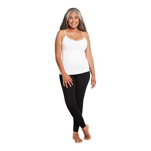 Boody Cami Top Hvid Str      Stk