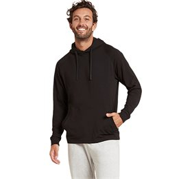 Boody Menâ   Weekend Pullover Hoodie Sort Str     Bull  1stk
