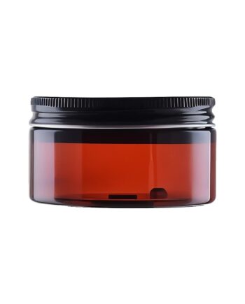 Brun Pet Bøtte 100 Ml Med Sort Alu Låg Letvægts  Genanvendelig Plast  72 Mm Diameter  40 Mm Høj Hedenhus