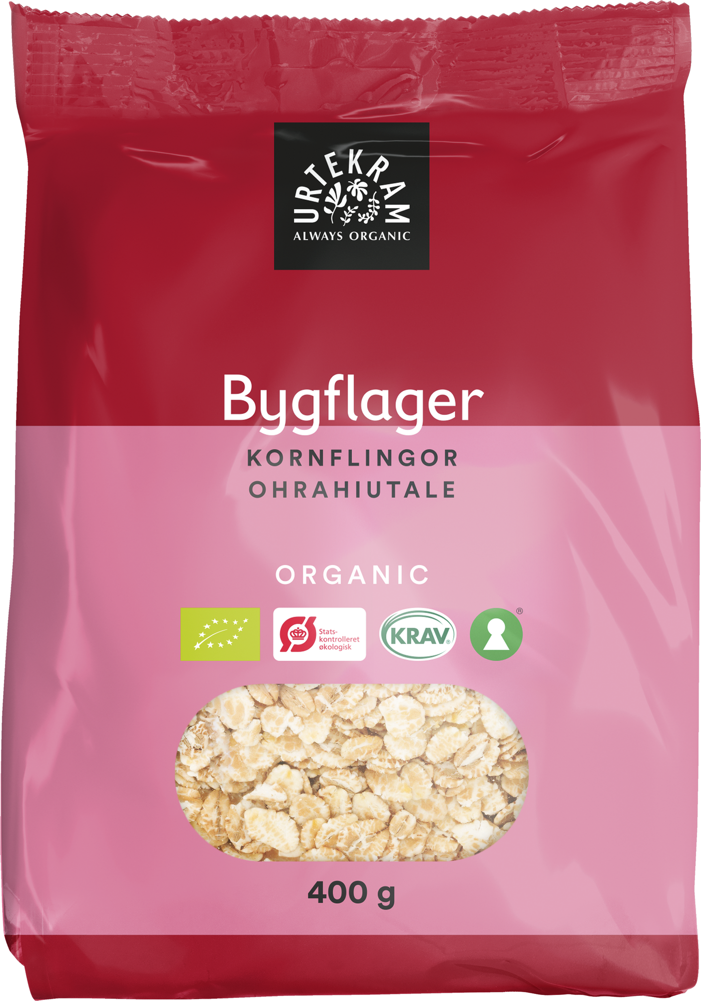 Bygflager økologisk 400 Gram