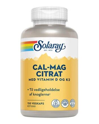 Cal-mag Citrat Med Vitamin   Og K2 -150 Kapsler