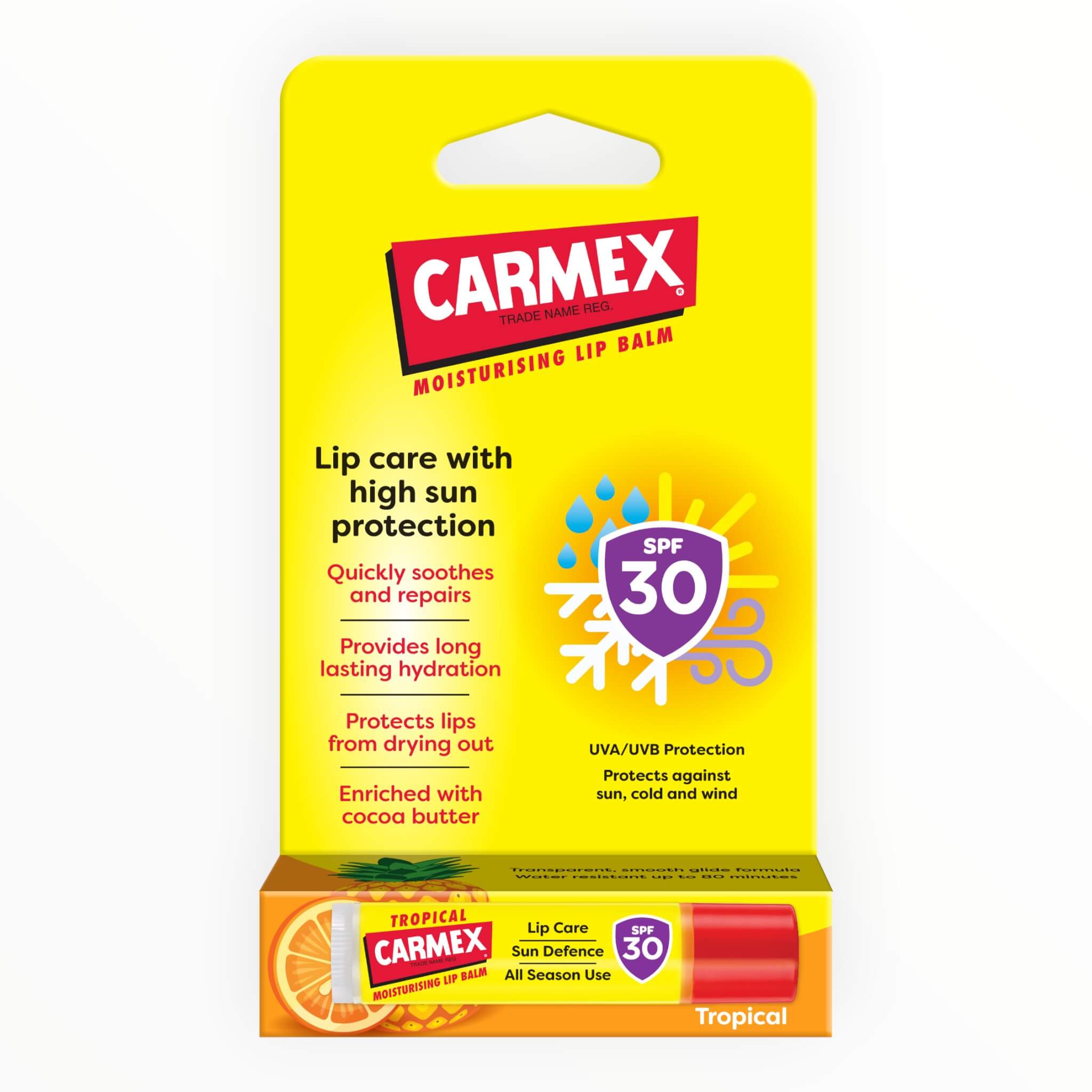 Carmex Læbepomade  Tropical Stick  Spf 30    25