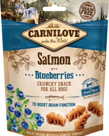 Carnilove Chrunchy Snack Hundegodbidder Med Laks Og Blåbær
