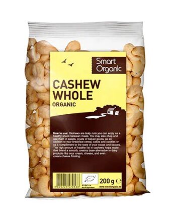 Cashewnødder Hele øko  200 Gram