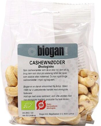 Cashewnødder øko  100 Gram