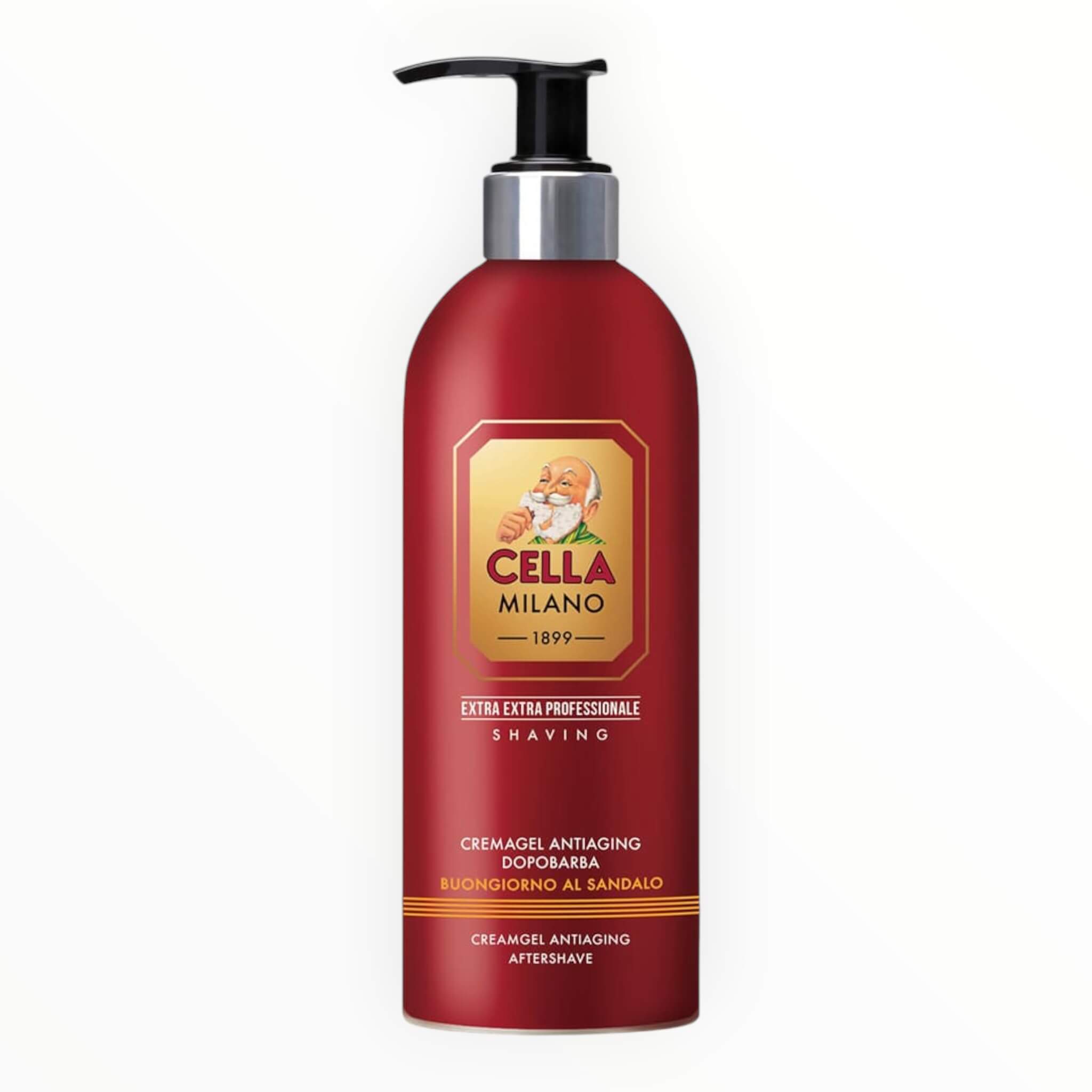 Cella Milano Aftershave Cream  Anti-aging  Buongiorno Al Sandalo 500 Ml