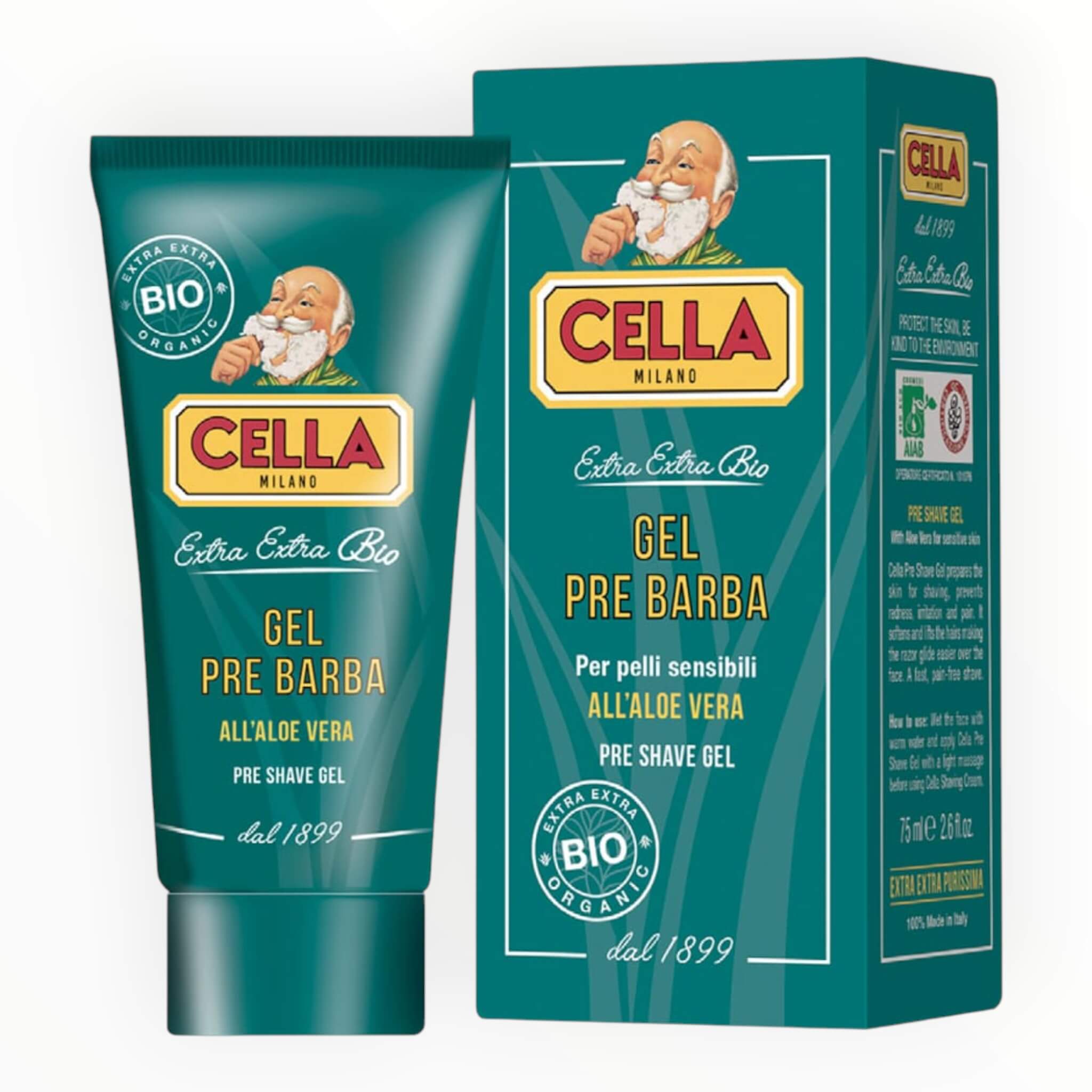 Cella Milano Bio Preshave Gel  75 Ml