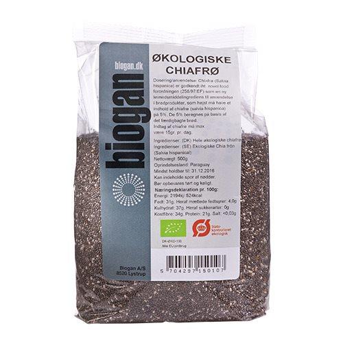 Chiafrø økologiske Biogan 500 Gram