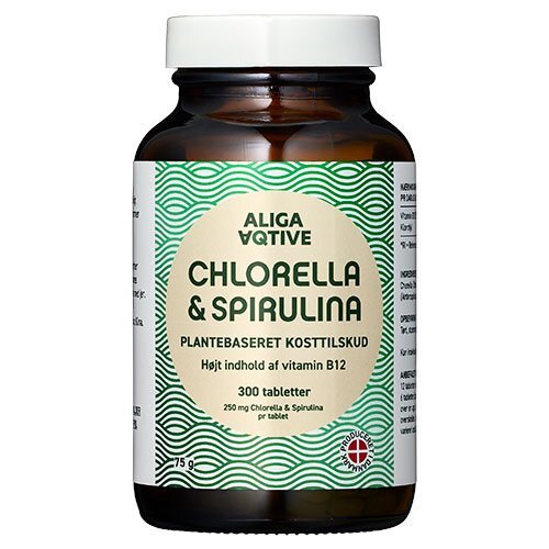 Chlorella   Spirulina 300 Tabletter