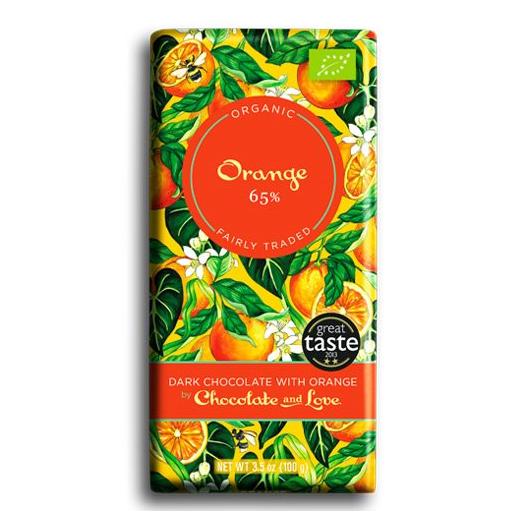 Chocolate And Love Chokolade Orange 65     80g