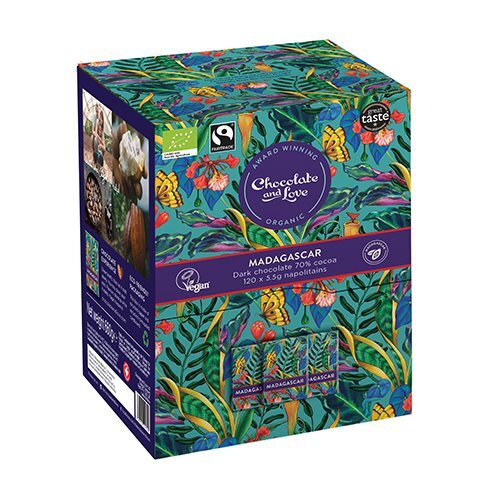 Chocolate And Love Madagascar Dispenser Box 120x5 5g Chokolader 60g