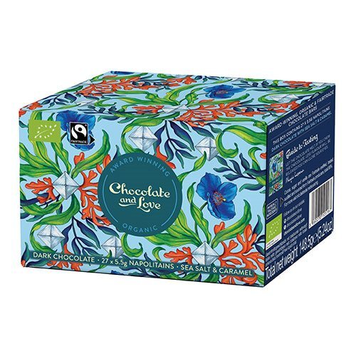 Chocolate And Love Sea Salt Ballotin æske 27x Gr