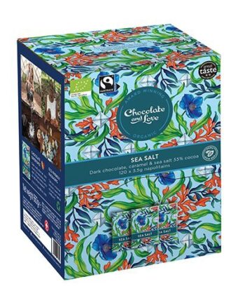 Chocolate And Love Sea Salt Dispenser Box 120x5 5g Chokolader     660g