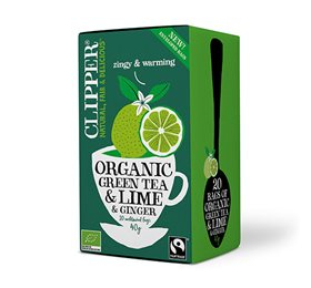 Clipper Grøn Te    Lime   Ingefær   20br