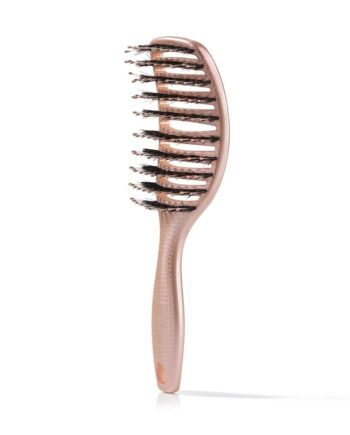 Curvy Brush Hårbørste Med Vildsvinehår Shiny Rose