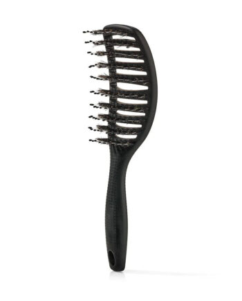 Curvy Brush Hårbørste Med Vildsvinehår Soft Black