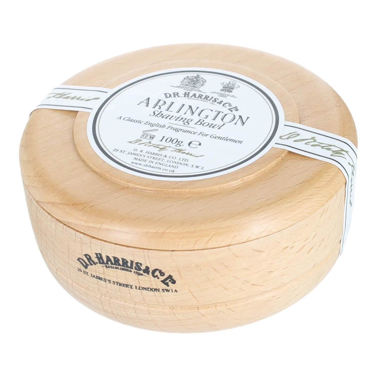 Harris   Co  Ltd Arlington Barbersæbe   Bøgetræsskål  100 Gr
