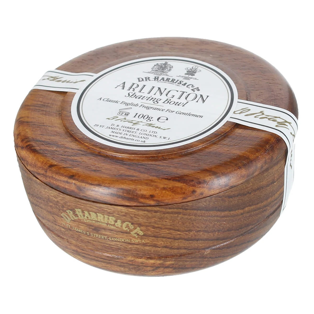 Harris   Co  Ltd Arlington Barbersæbe   Mahogni Træskål  100 Gr