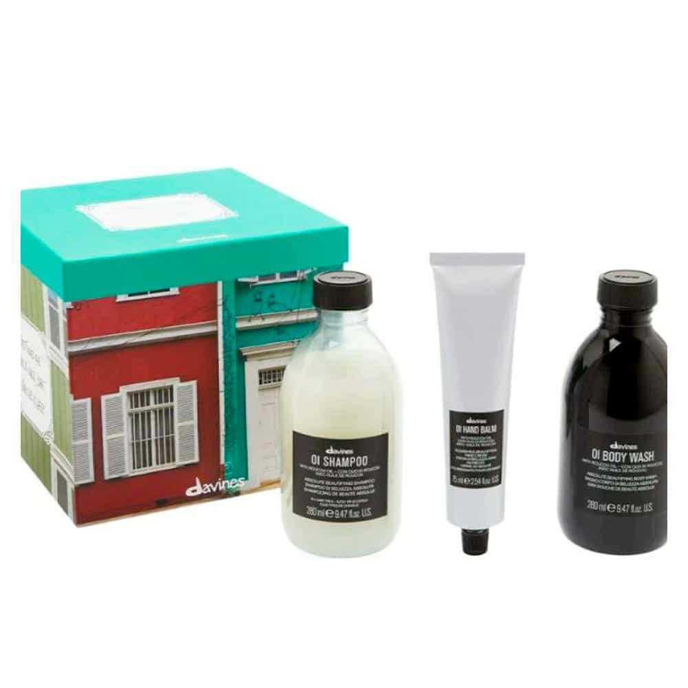 Davines Oi Gavesæt Shampoo Hand Balm Body Wash