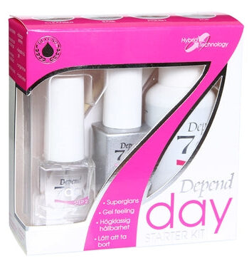 Depend 7day Starter Kit   35 Ml Cleanser Step       Ml Base Step       Ml Top Coat Step