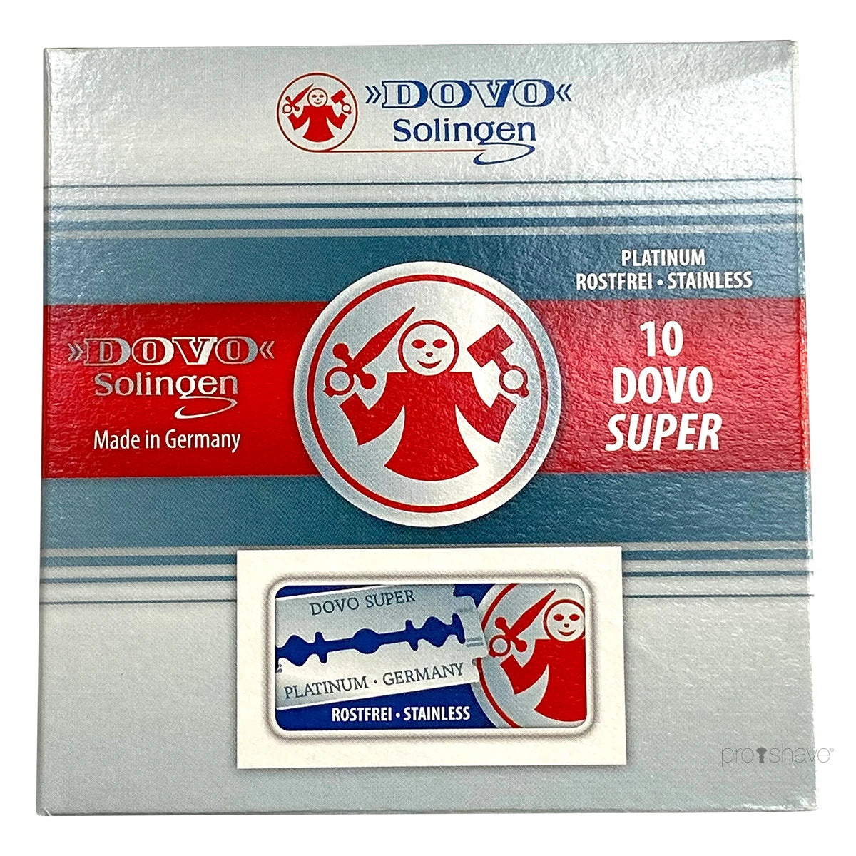 Dovo Solingen Super Platinum De-barberblade Stang 10x10 Stk 100 Stk