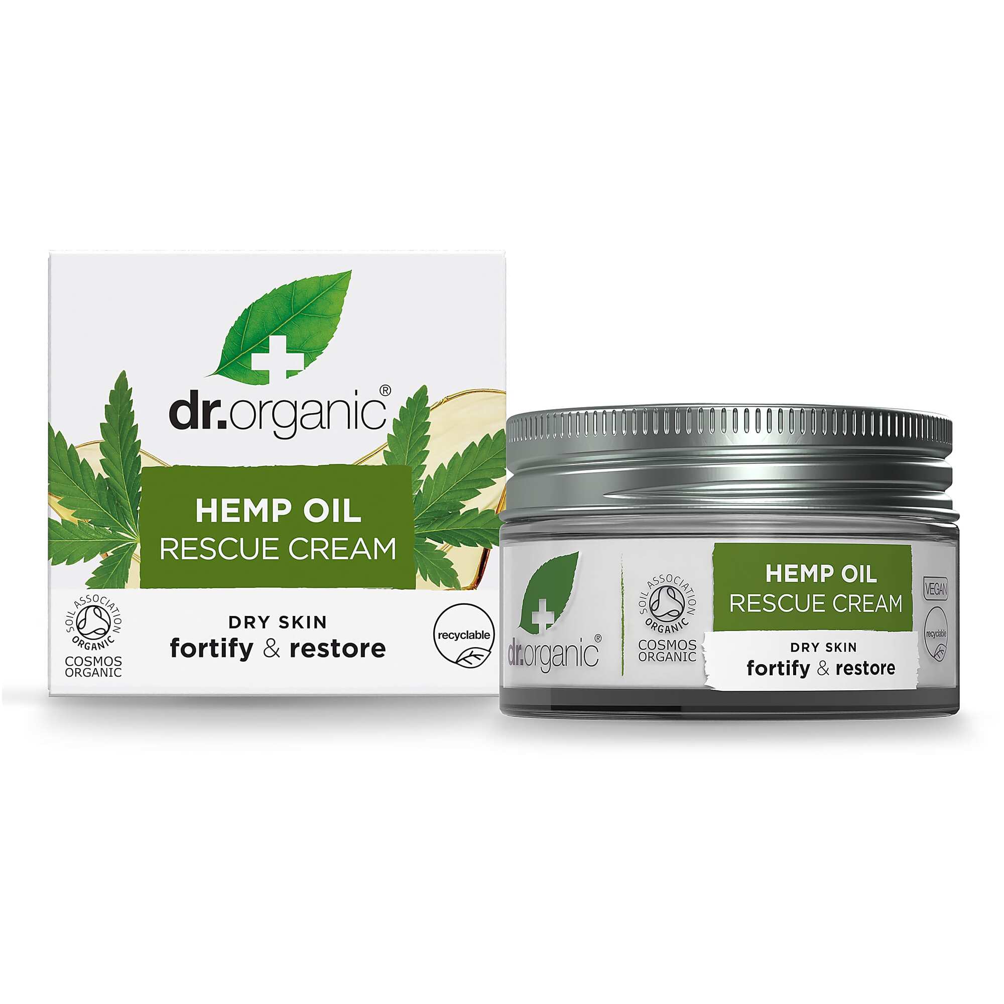 Dr  Organic 24 Hr Rescue Creme Hemp Oil 50 Ml