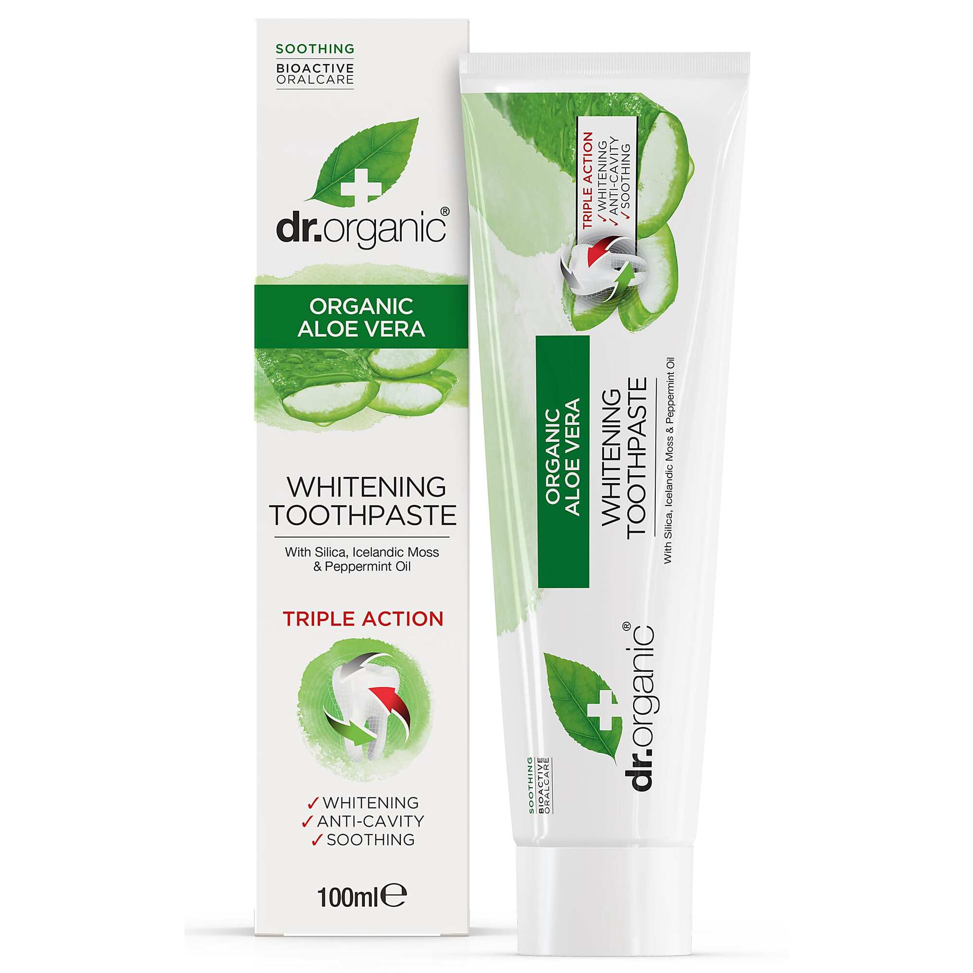 Dr  Organic Tandpasta Aloe Vera 100 Ml
