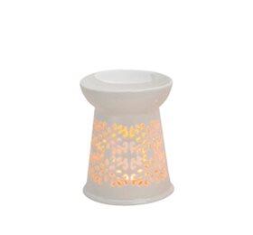 Duftlampe Blomst Hvid  :13 Cm    : 10 Cm