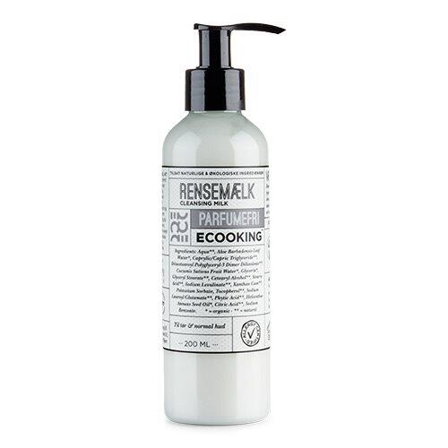 Ecooking Rensemælk Parfumefri 200 Ml   Inkl  Gratis Ecooking Ansigtolie 10 Ml  Værdi 159 95