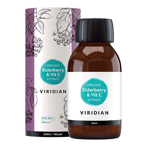 Elderberry Sirup    Vit   Ekstrakt økologisk 100 Ml