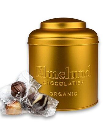 Elmelund Tin Guld 15 Stk Ass  Fyldte Chokolader    150g