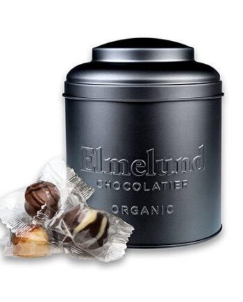 Elmelund Tin Sort 15 Stk Ass  Fyldte Chokolader    150g