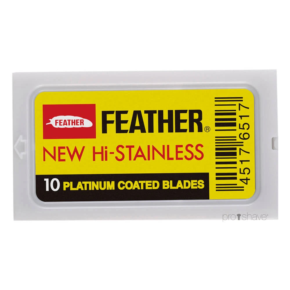 Feather New Hi-stainless De-barberblade  10 Stk