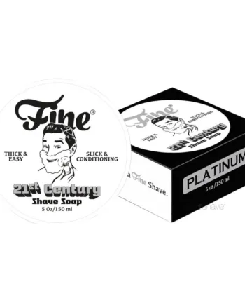 Fine Accoutrements Platinum Barbersæbe   Skål  150 Ml