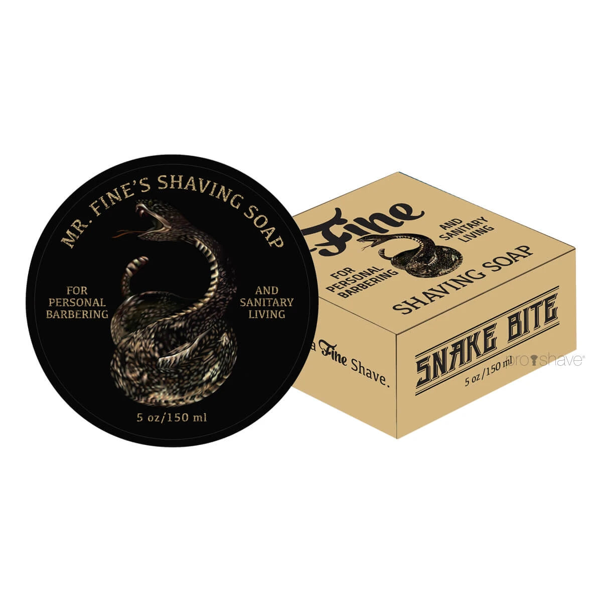 Fine Accoutrements Snake Bite Barbersæbe Skål 150 Ml