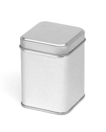 Firkantet Blikdåse 200 Ml Metal Bøtte 60x60x83 Mm  Lakbelagt  Stabelbar Hedenhus Egnet Til Cremer Og Tørvarer