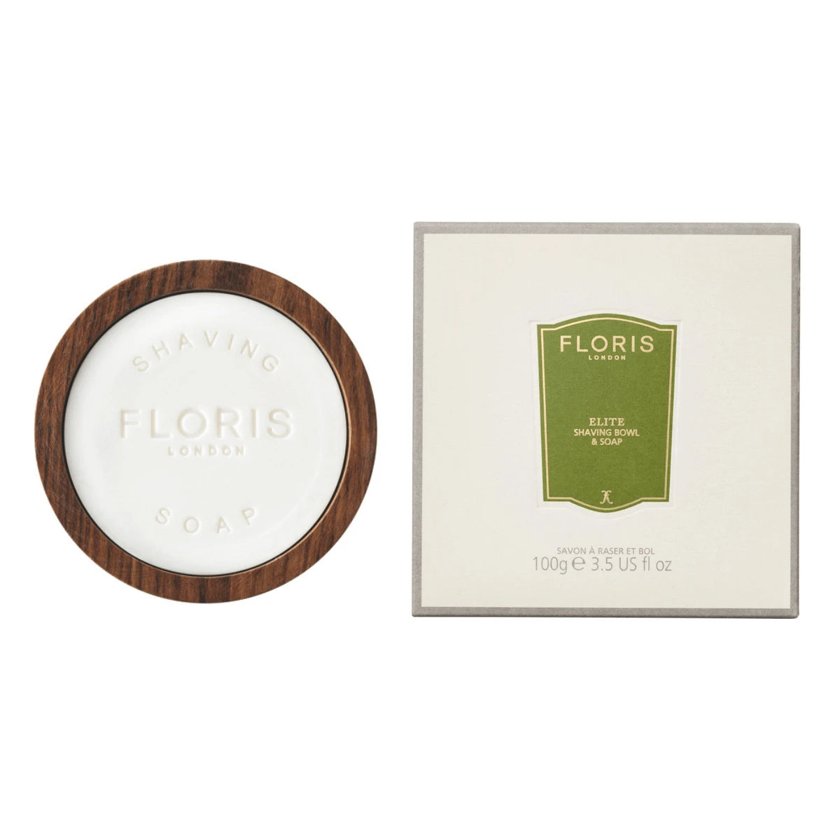 Floris London Elite Barbersæbe Træskål 100 Gr