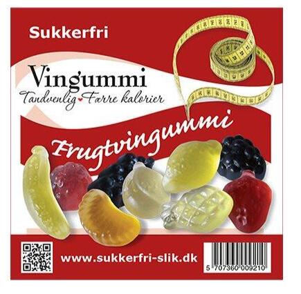 Frugtvingummi Sukkerfri 90g