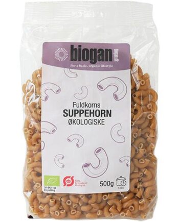 Fuldkorns Suppehorn øko  500 Gram